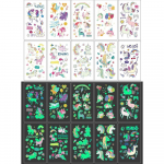 10 tk uus dinosauruse kleebis helendab pimedas m&auml;nguasjad helendavad t&auml;hekleebised luminofoormaaling PVC kleebised m&auml;nguasjad lastele t&uuml;drukule poisile 10pcs