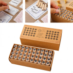 40 t&uuml;kki t&auml;hestiku templid pitsatid t&auml;htede ja numbrite s&uuml;mbolite tempel M&auml;ngu &otilde;petamiseks Style B