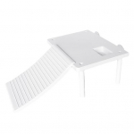 Turtle Terrace Solid Multifunktsionaalne Murdevaba sile pind Loominguline Meelelahutuslik ronimisredel Kilpkonnaga ronimine valge