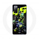 Coque pour Samsung Galaxy S20 FE Valentino Rossi motoGP 46 Pilote de vitesse