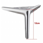 4 tk/komplekt metallm&ouml;&ouml;bli jalad 120/150/190mm kapi diivani jalalaud, telerikapi jaoks kapi jalgade tugi M&ouml;&ouml;bli tarvikud Chrome 12CM