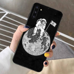 Moon Astronaut telefoni&uuml;mbris Samsung Note 5 7 8 9 10 20 pro plus lite ultra A21 12 72 jaoks Samsung Note3
