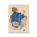 Egon Schiele keha v&auml;rvi piiritlemine visand Figuuriplakat Kodukaunistus Kunst L&otilde;uend Maalimine Modulaarsed seinapildid elutuppa 21x30cm No Framed