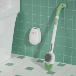 Vedelikuga t&auml;idetud silikoonist WC-hari Tualetthari koos harjastega WC-poti puhastamine majapidamishari onesize roheline