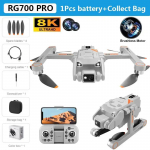 RG700 PRO GPS Drone 8K Professionaalne HD topeltkaamera 5G Wifi takistuste v&auml;ltimine Harjadeta mootor Quadcopter RC Distance 2KM droonid RG700 PRO 1 battery must