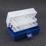 kuum! 3-kihiline 30*18*14cm suur kalastuskast, plastikust multifunktsionaalne kalastustarvete karbi kalastust&ouml;&ouml;riistade &uuml;mbris 3 layers