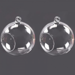 2 tk riputatav kristallklaasist k&uuml;&uuml;nlaalus Rustic Style Romantiline koduklaasist k&uuml;&uuml;nlaalus Mikromaastiku dekoratiivsed klaaskuulid 2pcs