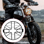 Mootorratta esitulede v&otilde;rev&otilde;re retrostiilis kaunistus 5,75-tollise esilaterna jaoks