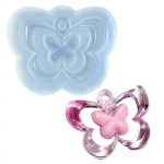 Vaiguvalu loksuvorm liblikas epoksiid kiirliiva silikoonvorm rippuvate ehete v&otilde;tmehoidja jaoks rippuvate kaunistuste tegemiseks T4