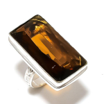Topaz Gemstone Handmade 925 Sterling Silver Gift Jewelry Ring Size 6 q7j89