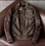Motorratturi p&auml;ris jakk, meeste vintage nahkmantel. slim fit naturaalsest lehmanahast riided xxxl 180cm 83kgs punakaspruun