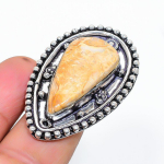 Natural Maligano Jasper Gemstone 925 Sterling Silver Jewelry Ring Size 6 i3f68