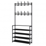 Riiuliga riidenagi 45387 kihtide kingariiul Magamistoa sissep&auml;&auml;s Eraldiseisev r&otilde;ivaste riiete korraldaja 60cm 4-Layers