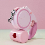 3M/5M sisset&otilde;mmatav koerarihm Multifunktsionaalne koerte veok&ouml;is LED-TULETEGA Koerte tarvikud v&auml;ikestele keskmistele koertele. 3 M roheline