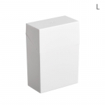 ABS Flip Square hoiukast Multifunktsionaalne tolmukindel korraldaja Fotokaardid Varrukad V&auml;ikesed kaardifilmide sorteerimine Lihtne valge kast 6*2.8*9cm