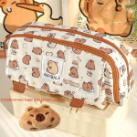 Loominguline kolmekihiline pliiatsikott, suure mahutavusega Capybara kirjatarvete kott Multifunktsionaalne pliiatsikott, &otilde;pilase kingitus