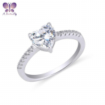 M&uuml;&uuml;k 925 Sterling H&otilde;be 1ct S&uuml;damekujuline Sona Teemant V&auml;ga S&auml;rav Aastap&auml;eva S&uuml;nnip&auml;evakingitus Peen Ehtekunst 7