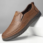 Nahast meestekingad slip-on Vintage meeste mokassiinid Pehmed meeste kingad &otilde;ues mokassiinid paadikingad k&otilde;rgetasemelised mokassiinid s&otilde;idujalatsid mehed 6.5