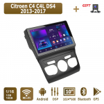 Android autoraadio Citroen C4 C4L DS4 2013-2017 jaoks Multimeediam&auml;ngija Peaseade Stereo GPS Navigatsioon BT WIFI 1+16GB 1+16GB