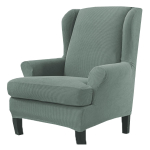 Wingback tooli katted 2-osaline tiibtooli libisemiskate veniv kate tiibtooli jaoks. D36xW32xH45 inch gray