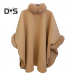 Daami talvekeep mantel Dolman varrukad paks sall lahtine krae &uuml;hev&auml;rviline kunstkarusnahk Dekoratsioon soe igap&auml;evane kandmine t&ouml;&ouml; &otilde;ues pont&scaron;o M kaamel