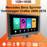 Android Carplay autoraadio Mercedes-Benz Sprinterile Volkswagenile 2006-2016 Multimeediam&auml;ngija Peaseade Stereo GPS-navigatsioon BT WIFI 2+32GB 1+16GB