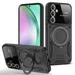 Samsung Galaxy A55 5G &uuml;mbrisele, l&ouml;&ouml;gikindlale armor Ringile m&otilde;eldud magnetilised telefoni&uuml;mbrised Galaxy A55 A 55 Magsafe juhtmevaba laadimise kate jaoks Samsung A55 5G must