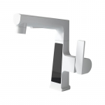 Kinnitus kraanin&otilde;ud must vann kuuma k&uuml;lma veega vannitoa segisti kraanikauss segisti kraanid kraanikausi valamu tekile paigaldatud mattmust tualettruumi kraanikauss None valge