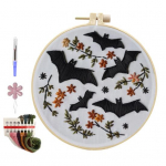 Halloweeni tikkimiskomplekt DIY ristpistes tikkimisr&otilde;ngaga k&auml;sitsi tikkimise starter K&auml;sitsi valmistatud p&auml;kapiku k&auml;sit&ouml;&ouml; algajatele t&auml;iskasvanutele G