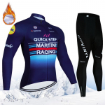 Meeskonna 2024 Quick Step Talvine Termofliisist Rattas&otilde;idukomplekt Meeste Rattariided Maillot MTB Jalgrattariided Sukkp&uuml;kste &uuml;likond S