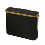 Tualettpaberi hoiukorv kaanega Suure mahutavusega kokkupandav disain Lihtne paigaldada WC-paberi hoiustamise hoidik Paberi korraldaja must