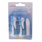 3 tk akuga hambaharjapeade vahetust&ouml;&ouml;riist Oral B kahekordse puhastusharja 4732 jaoks
