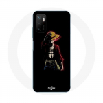 Coque Maniacase pour Xiaomi Poco M3 Pro 5G one piece manga anime luffy fond noir
