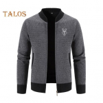 S&uuml;gistalvine k&uuml;ljetaskutega kampsun mantel &Uuml;markaelusega Lukk-up Slim Fit Paksendatud pikkade varrukatega Tikand Igap&auml;evane t&ouml;&ouml;koht Tutvumisjope M beež