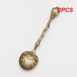 2 TK j&auml;&auml;tiselusikad nikerdatud kohvilusikad ida stiilis kohvilusikas teelusikas retro vintage