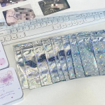 10 tk l&auml;ikiv Star Laser Ziplock kott Kpop 3 tolline fotokaart DIY pakkematerjal Kawaii t&uuml;druku kingitus ehete hoiustamiskott