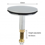 1TK Vannitoa &auml;ravoolukork Vannituba Vanni Asendus Valamu J&auml;&auml;tmed Pop-Up Kork/