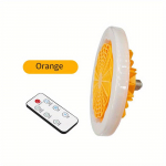 LED Smart ventilaatorvalgusti 30W AC110V 220V Laeventilaator koos valgustusega Intelligentne kaugjuhtimispult E26/E27 Vaikne magamistuppa elutuppa 30W&White Light oranž