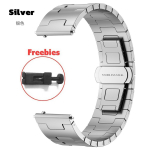 22 mm luksuslik titaanrihm Samsung Galaxy Gear S3 STtaanisulamist rihmast metallist k&auml;ev&otilde;ru Huawei GT5 5Pro 4 3 2e 46 mm Correa jaoks Universal 22MM width h&otilde;be