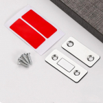 1 komplekt Tugev magnetiga uksesulgur kapi ukse lukud Lukk Ukse magnet M&ouml;&ouml;blikapi kapi kruviga kleebis &uuml;li&otilde;huke
