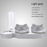 Kolmekordsed kassikausid 15&deg; kallutatavad 3-&uuml;hes vees&ouml;&ouml;tmiskausid Kasside topelttoidukausid automaatse veepudelikausiga kasside toitmisn&otilde;ud