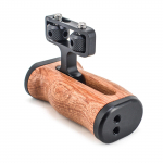 Kaamera puuri puidust k&auml;epideme ja k&uuml;lmakinga pikendusk&auml;epidemega DSLR-fotograafia tarvikud, t&auml;itevalgusti kinnitus Single Side Handle