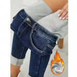 Naiste talvefliis paks soe teksap&uuml;ksid k&otilde;rge v&ouml;&ouml;kohaga kitsad pliiatsp&uuml;ksid naiste vabaaja taskud p&uuml;ksid S sinine