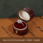 Vintage kaasaskantav mini s&otilde;rmusekarp Peen k&otilde;rgekvaliteediline ehete tulistamisrekvisiit Kerge luksuslik ehtekarbi kihlas&otilde;rmuse karp as the picture