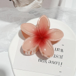 Sweet Hair Clip Bohemian Beach Vacation 8cm Lillega juuksek&uuml;&uuml;s naistele Lilleline mood T&uuml;drukutele Juuste aksessuaarid Kingitus one size tume pastellpunane v&auml;rv