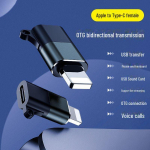 &Uuml;hilduv Apple'i adapter: Juhtmega peakomplekt, juhtmeta mikrofon, OTG-laadimine, USB-m&auml;lupulk, C-t&uuml;&uuml;pi liides Apple OTG adapter