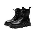 2024 S&uuml;gis Talv Uued Nahksaapad Mehed Mustad Saapad Platvorm Moesaapad K&otilde;igega sobivad Meeste Moesaapad Zapatos Para Hombres 38 must