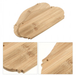 2 tk Loominguline Bambusest DIY Ukse Silt Tere Tulemast Riputatav Silt Poe jaoks (Puidu v&auml;rv) Bambusest sildid T&uuml;hjad sildid 25x12.5cm