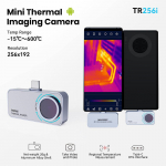MILESEEY Termokaamera Android TR256i 256x192 Infrapuna Termopildistaja Telefonile, Paneeli PCB Vooluringi Parandust&ouml;&ouml;riist Android valge