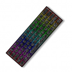 Juhtmega mehaaniline klaviatuur 61 klahviga HotSwap m&auml;nguklaviatuur koos reguleeritavate magnetiliste LED-tuledega must